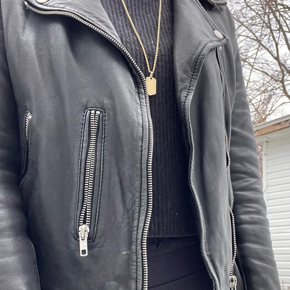 Vintage Genuine leather Moto jacket. - hand made in Vancouver BC - Picture 2 of 11